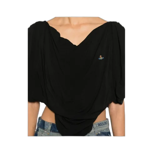 Vivienne Westwood Draped Puff-Sleeve Top