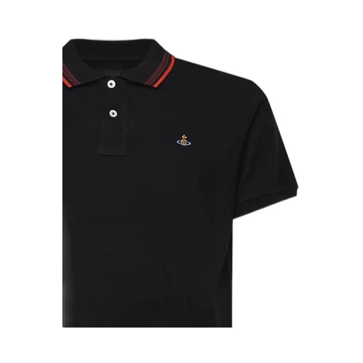 Vivienne Westwood Logo Embroidered Short Sleeve Polo Shirt