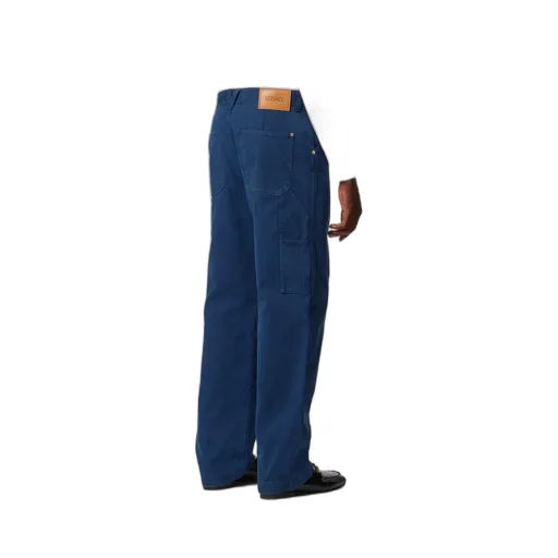 Versace Logo-Patch Straight-Leg Jeans