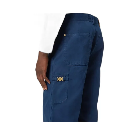 Versace Logo-Patch Straight-Leg Jeans
