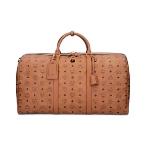 Mcm Ottomar Logo Patterned Weekender Duffel Bag