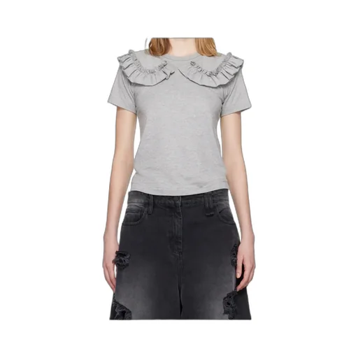 Ruffled Collar T-Shirt