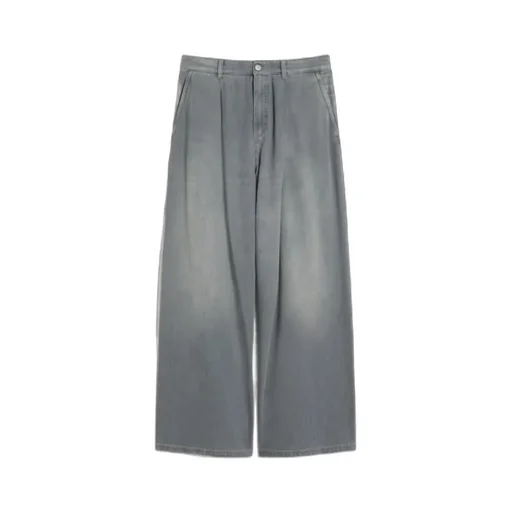 Cotton And Viscose Denim Jeans - Medium Grey