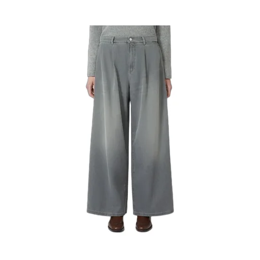 Cotton And Viscose Denim Jeans - Medium Grey