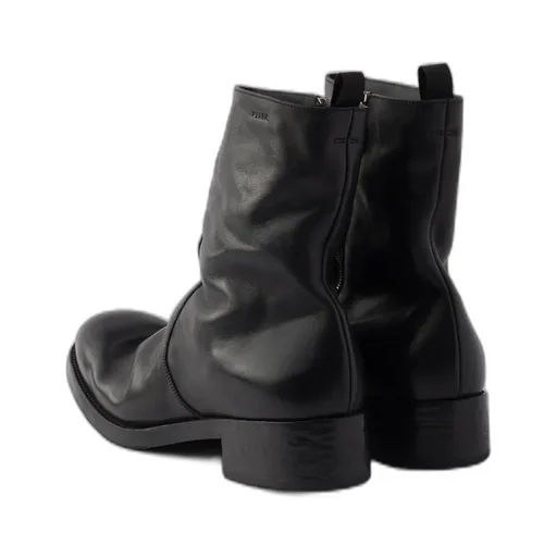 Prada Logo-Detailed Zipper Boots