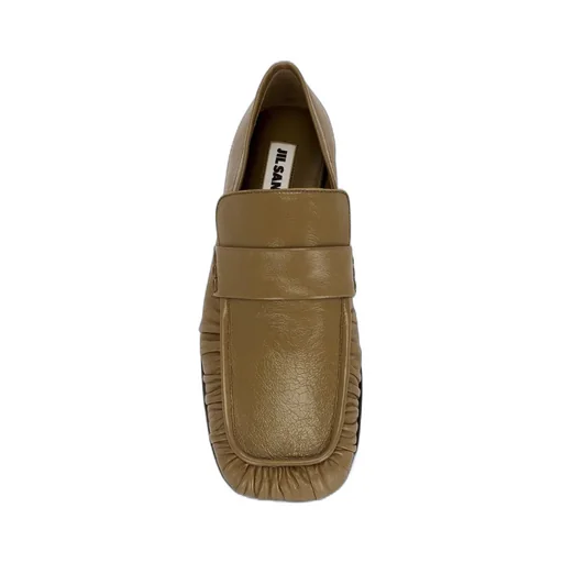 Jil Sander Hand-Stitched Wrinkled Loafers