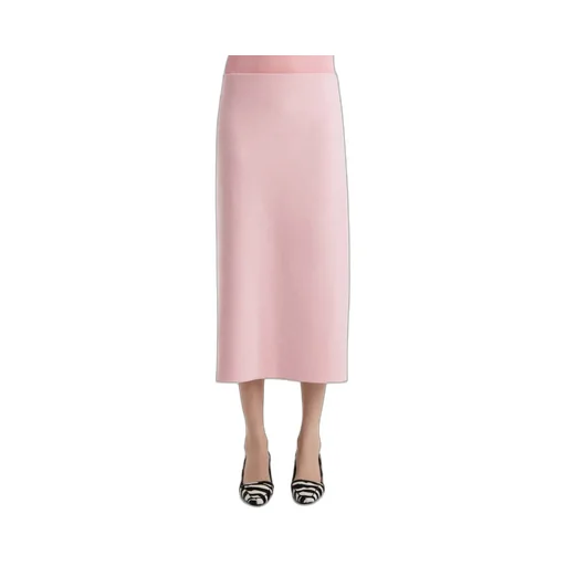 Khaite Ribbed Midi Skirt
