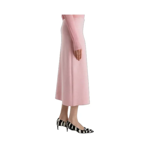 Khaite Ribbed Midi Skirt