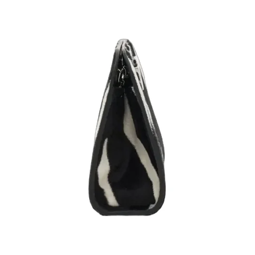 Ferragamo Diana Zebra Printed Clutch Bag