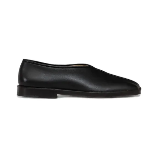 Piped Square-Toe Loafers