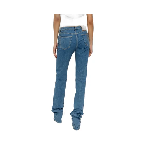 The Attico Logo-Patch Denim Jeans