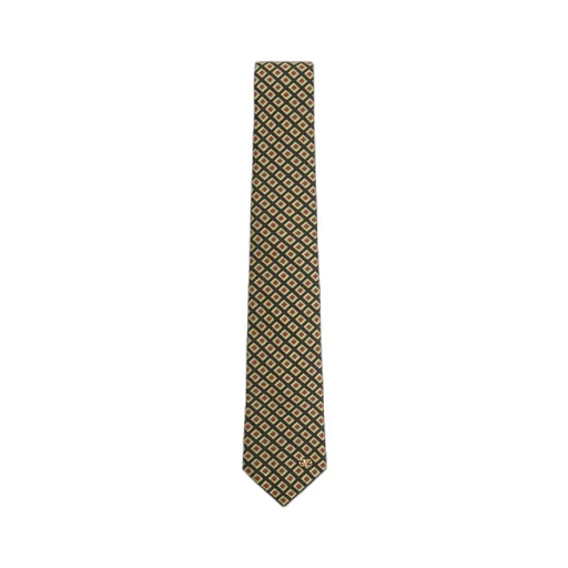 Valentie Cotton Jacquard Tie With Chamber Pattern And Vlogo Signature Detail
