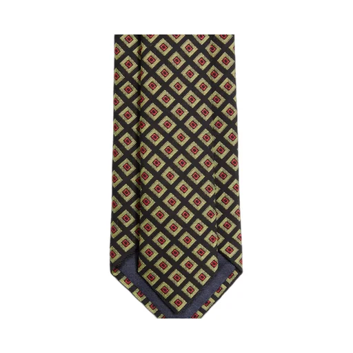Valentie Cotton Jacquard Tie With Chamber Pattern And Vlogo Signature Detail