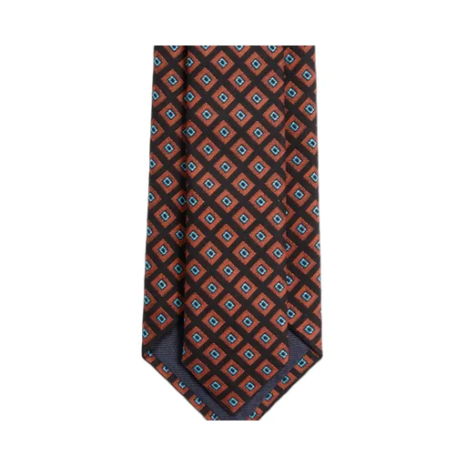 Valentie Cotton Jacquard Tie With Chamber Pattern And Vlogo Signature Detail