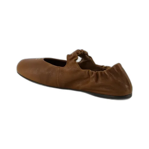 Miu Miu Logo-Detailed Ballet Flats