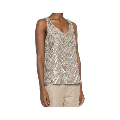 Sequin Chevron Top
