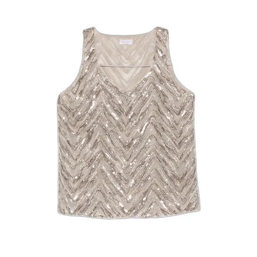 Sequin Chevron Top