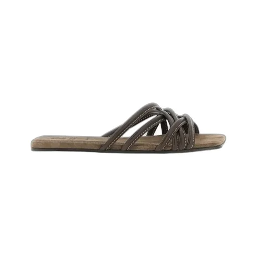 Brunello Cucinelli Strappy Slides