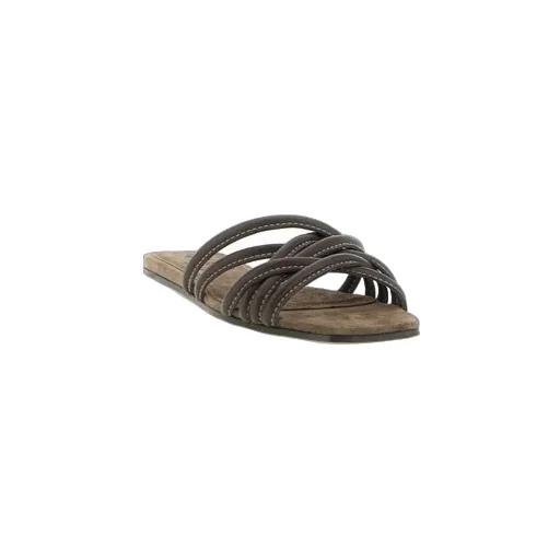 Brunello Cucinelli Strappy Slides