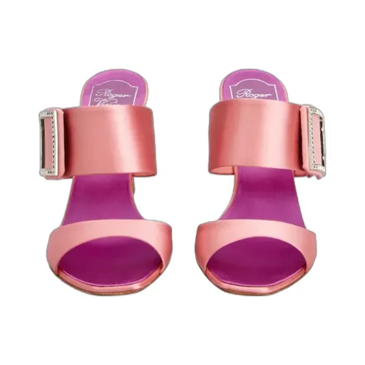 Roger Vivier Trompette Satin Mules