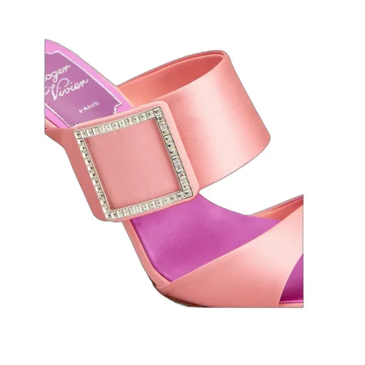Roger Vivier Trompette Satin Mules