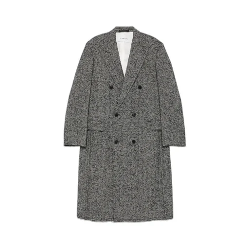 Double-Breastedlong-Sleevedcoat