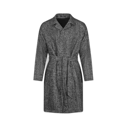 Tagliatore Belted Waist Long Sleeved Coat