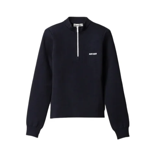 Wool Half-Zipper Sweater