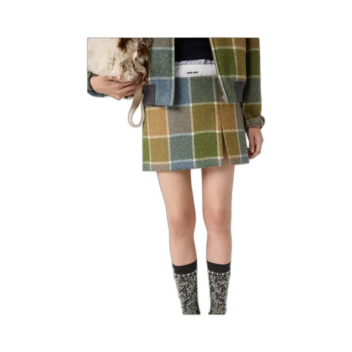 Checked Miniskirt