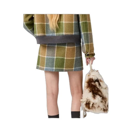 Checked Miniskirt
