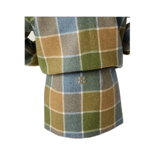 Checked Miniskirt