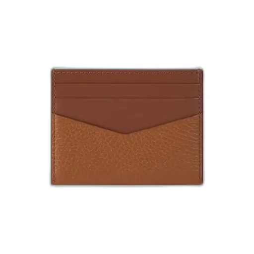 Card Holder In Grained Leather