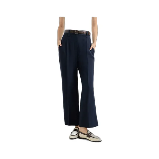 Brunello Cucinelli Fluid Twill Cigarette Trousers