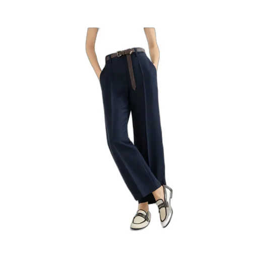 Brunello Cucinelli Fluid Twill Cigarette Trousers