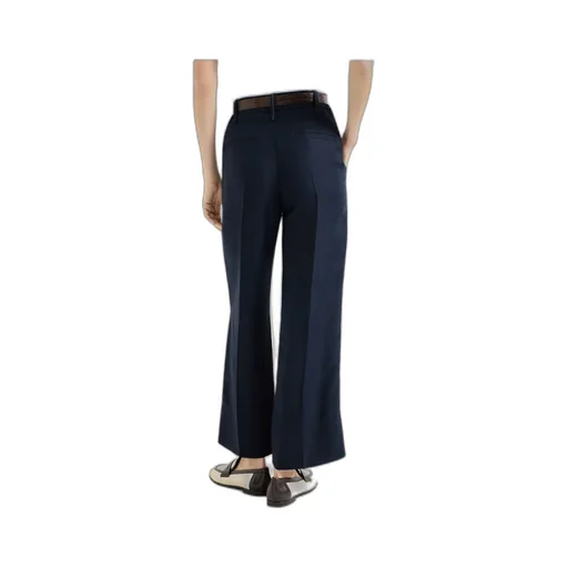 Brunello Cucinelli Fluid Twill Cigarette Trousers