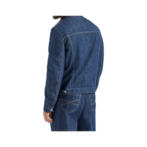 Brunello Cucinelli Single Breasted Denim Jacket