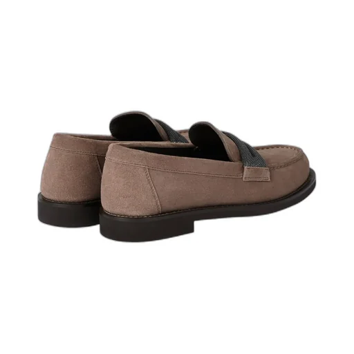 Brunello Cucinelli Precious Clamp Penny Loafers