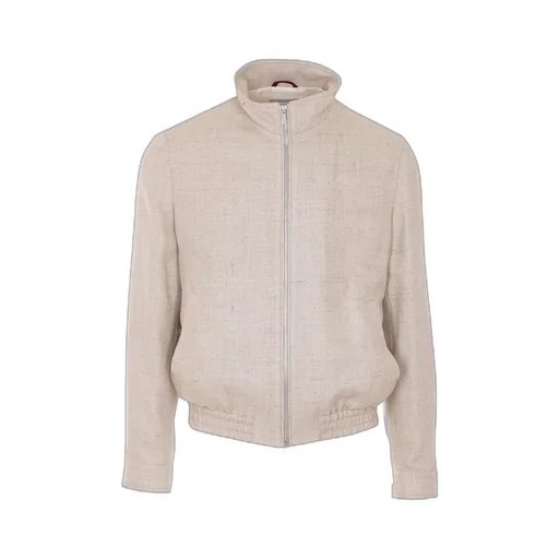 Brunello Cucinelli Stand Collar Hopsack Outerwear Jacket