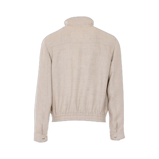 Brunello Cucinelli Stand Collar Hopsack Outerwear Jacket