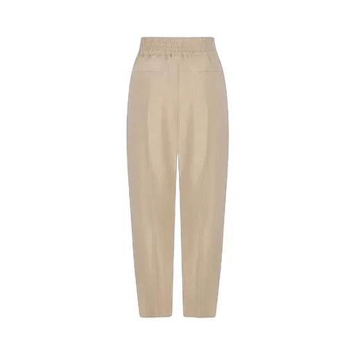 Brunello Cucinelli Fluid Twill Baggy Pull-On Trousers