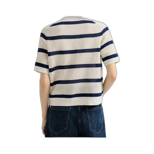 Brunello Cucinelli Net Striped Cardigan