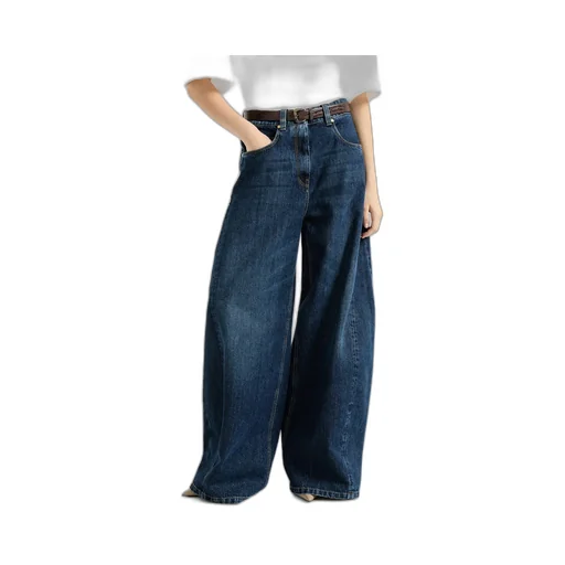 Brunello Cucinelli Mid-Waisted Wide-Leg Jeans