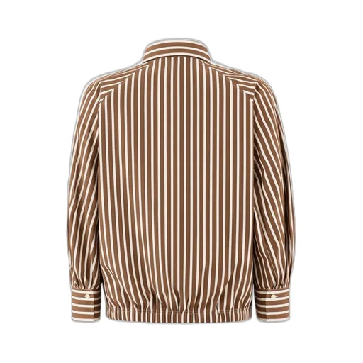 Brunello Cucinelli Striped Long-Sleeve Shirt