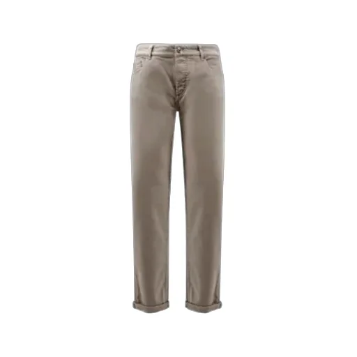 Brunello Cucinelli Logo Patch Slim-Fit Jeans