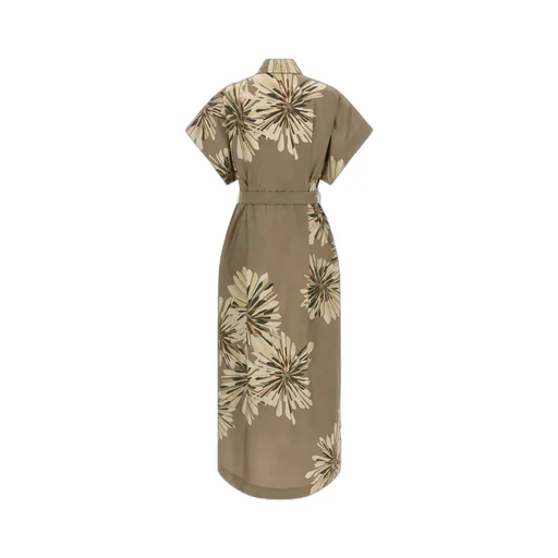 Brunello Cucinelli Printed Belted Dress