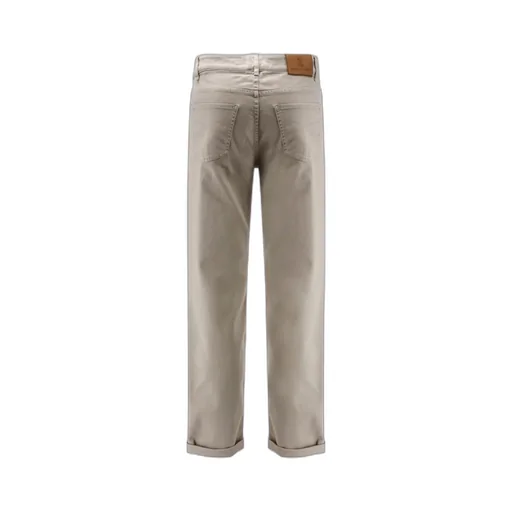 Brunello Cucinelli Logo Patch Slim-Fit Jeans