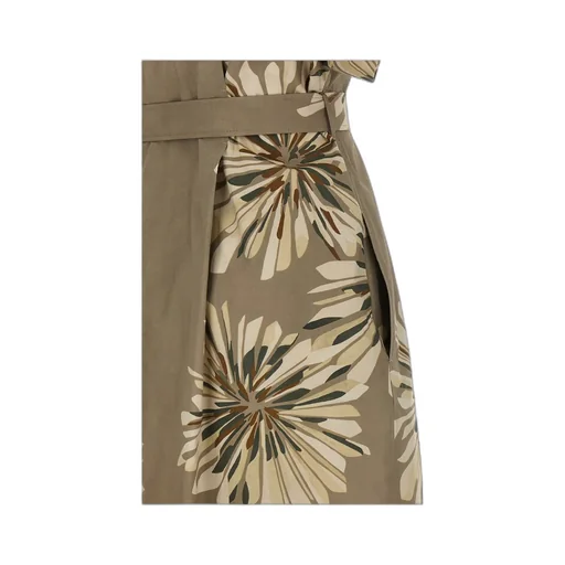 Brunello Cucinelli Printed Belted Dress
