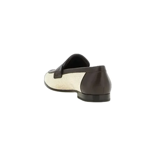 Brunello Cucinelli Raffia Loafers