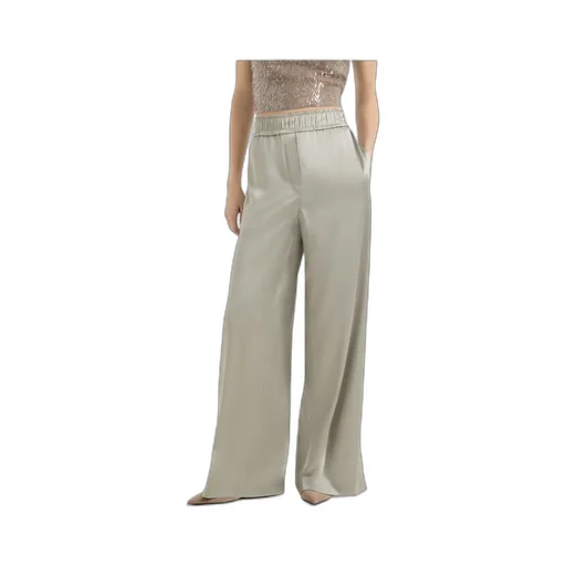 Elastic-Waistband Palazzo Pants