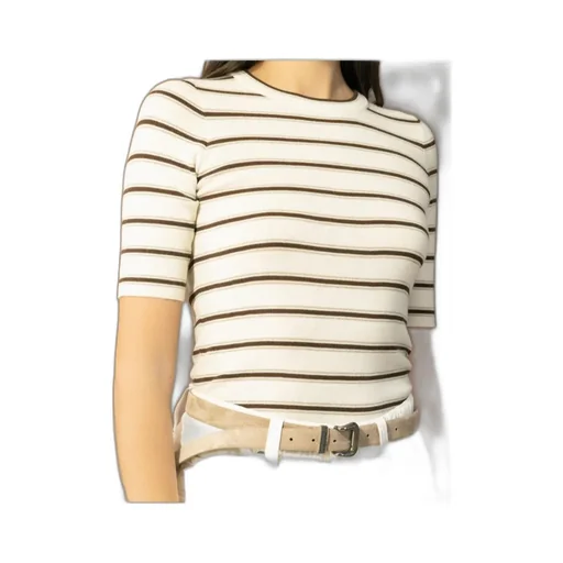 Striped-Pattern T-Shirt
